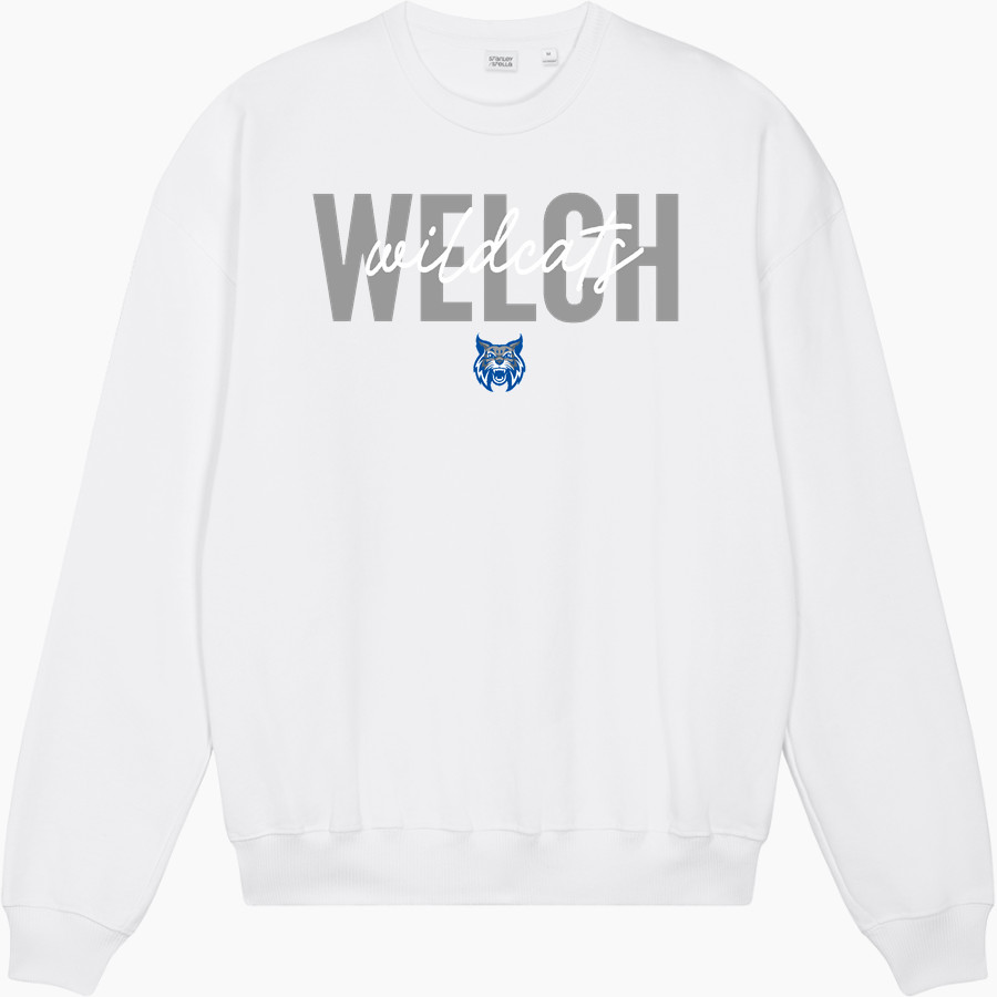 WELCH HIGH SCHOOL WILDCATS Stanley/Stella Unisex Ledger Dry Crewneck Sweatshirt