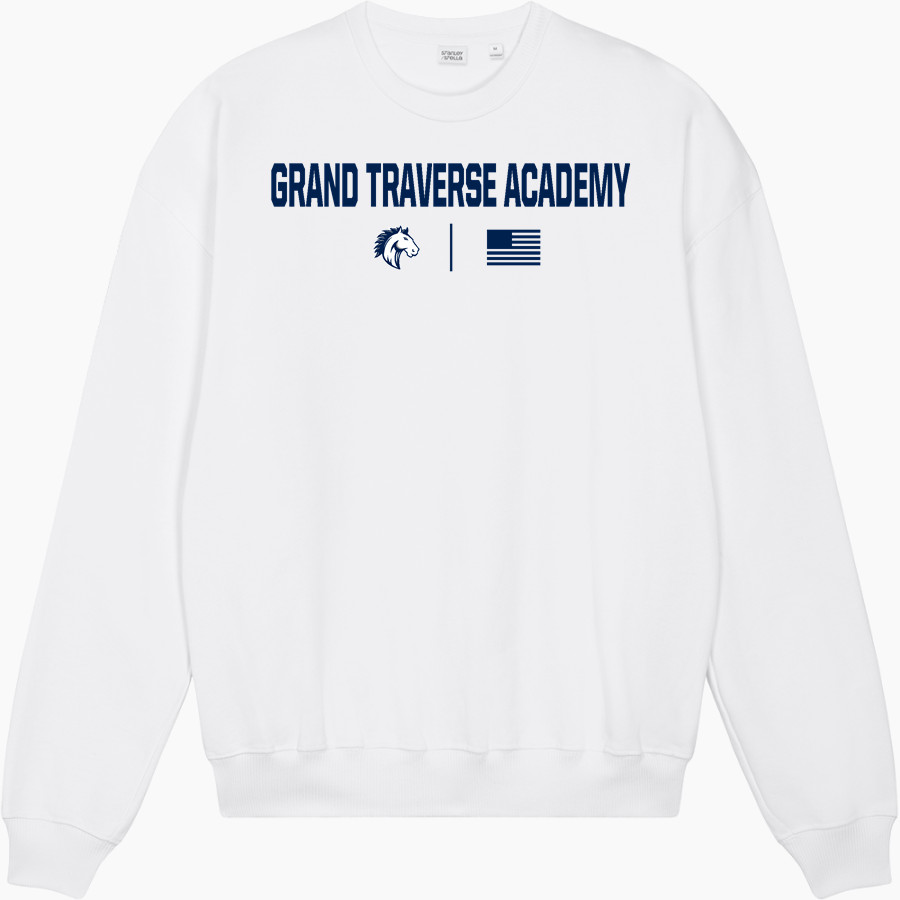 Grand Traverse Academy Mustangs <span class="pdp-name-mascot">Grand Traverse Academy Mustangs</span> Stanley/Stella Unisex Ledger Dry Crewneck Sweatshirt