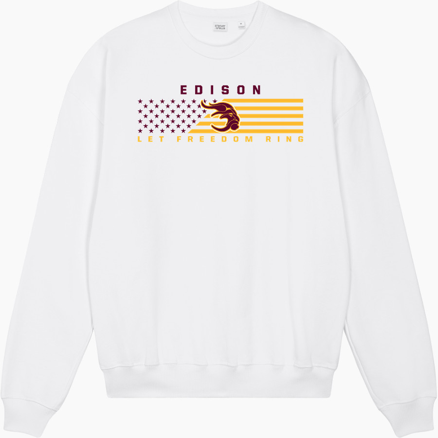 EDISON HIGH SCHOOL VIKINGS <span class="pdp-name-mascot">EDISON VIKINGS</span> Stanley/Stella Unisex Ledger Dry Crewneck Sweatshirt