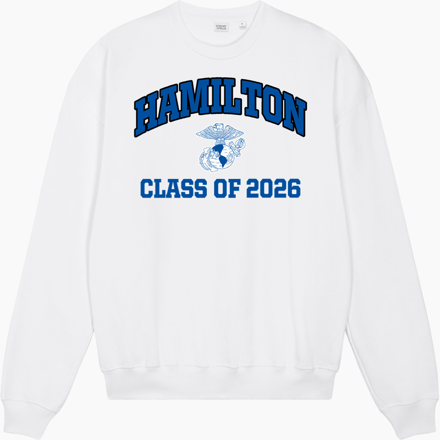 HAMILTON HIGH SCHOOL MARINES Stanley/Stella Unisex Ledger Dry Crewneck Sweatshirt