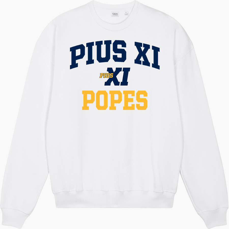 Pius XI Catholic High School Official Online Store <span class="pdp-name-mascot">Pius XI Popes</span> Stanley/Stella Unisex Ledger Dry Crewneck Sweatshirt