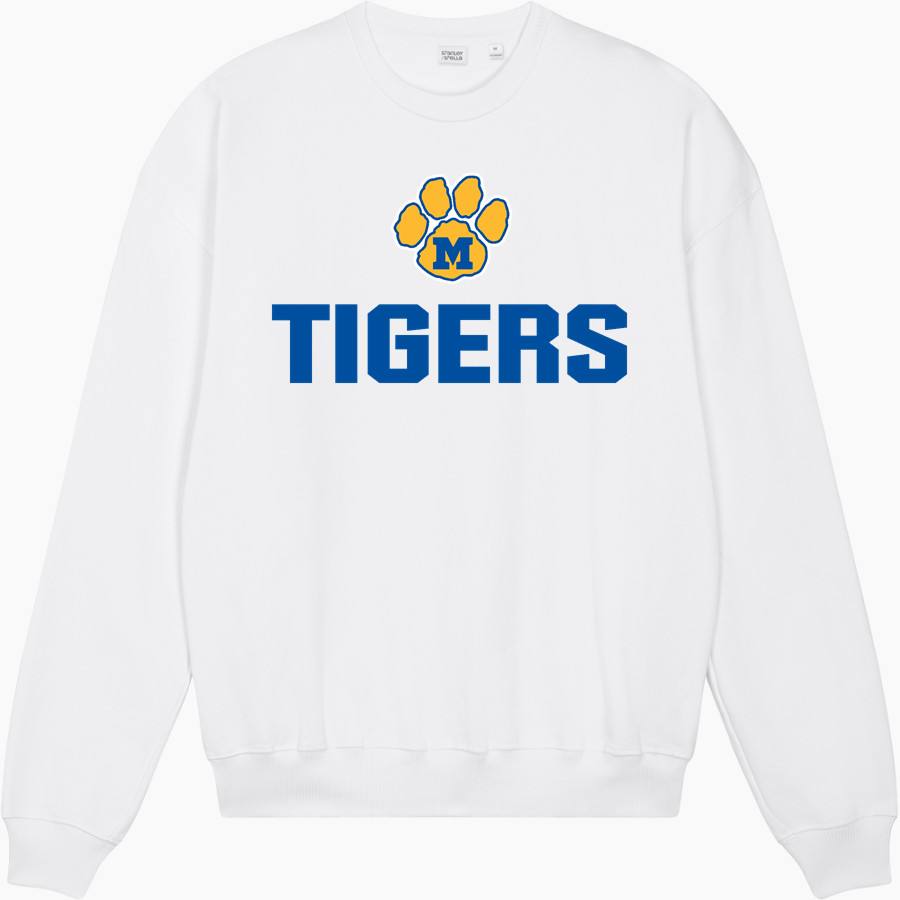 Mercy High School Tigers Online Store <span class="pdp-name-mascot">Mercy Tigers</span> Stanley/Stella Unisex Ledger Dry Crewneck Sweatshirt