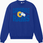 Carbondale Rams <span class="pdp-name-mascot">Carbondale Rams</span> Stanley/Stella Unisex Ledger Dry Crewneck Sweatshirt Front Thumbnail