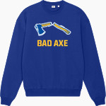 BAD AXE HIGH SCHOOL HATCHETS <span class="pdp-name-mascot">BAD AXE HATCHETS</span> Stanley/Stella Unisex Ledger Dry Crewneck Sweatshirt Front Thumbnail