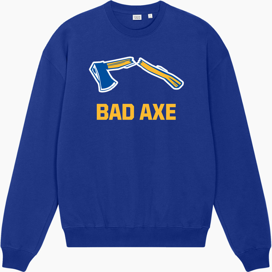 BAD AXE HIGH SCHOOL HATCHETS <span class="pdp-name-mascot">BAD AXE HATCHETS</span> Stanley/Stella Unisex Ledger Dry Crewneck Sweatshirt