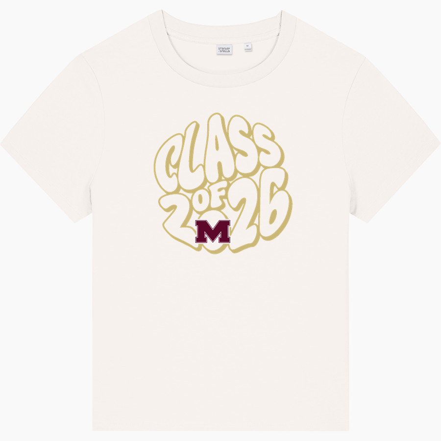 MILLBURY SR HIGH SCHOOL WOOLIES <span class="pdp-name-mascot">MILLBURY MEMORIAL WOOLIES</span> Stanley/Stella Women's Stella Muser Tee