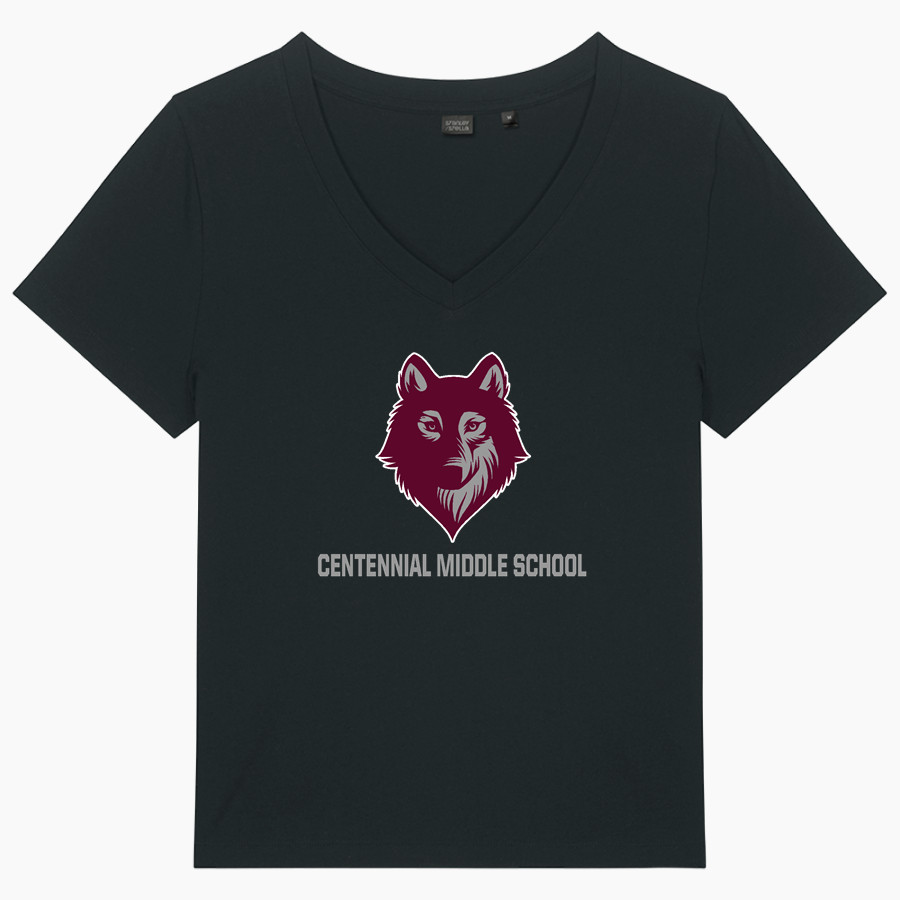 Centennial Middle School Timberwolves <span class="pdp-name-mascot">Centennial Middle School Wolves</span> Stanley/Stella Women's Stella Isla V-Neck Tee