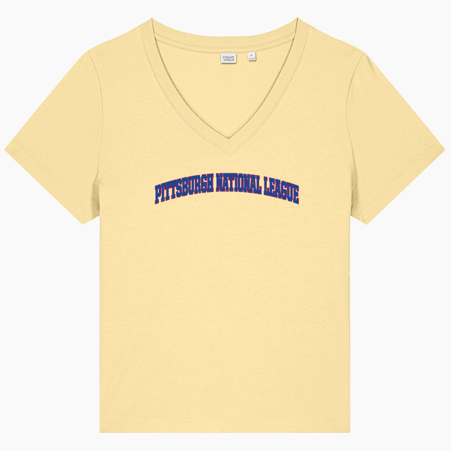 PITTSBURGH NATIONAL LEAGUE PITTSBURGH NATIONAL <span class="pdp-name-mascot">PITTSBURGH NATIONAL LEAGUE</span> Stanley/Stella Women's Stella Isla V-Neck Tee