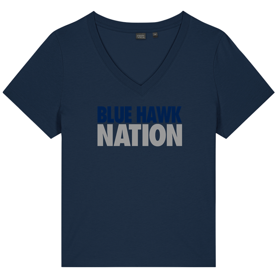 Dickinson State Blue Hawks <span class="pdp-name-mascot">Dickinson State Blue Hawks</span> Stanley/Stella Women's Stella Isla V-Neck Tee