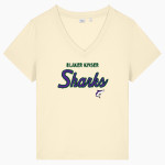 Blaker Kinser Sharks <span class="pdp-name-mascot">Blaker Kinser Sharks</span> Stanley/Stella Women's Stella Isla V-Neck Tee Front Thumbnail