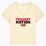 Washington & Jefferson Presidents <span class="pdp-name-mascot">Washington & Jefferson</span> Stanley/Stella Women's Stella Isla V-Neck Tee Front Thumbnail
