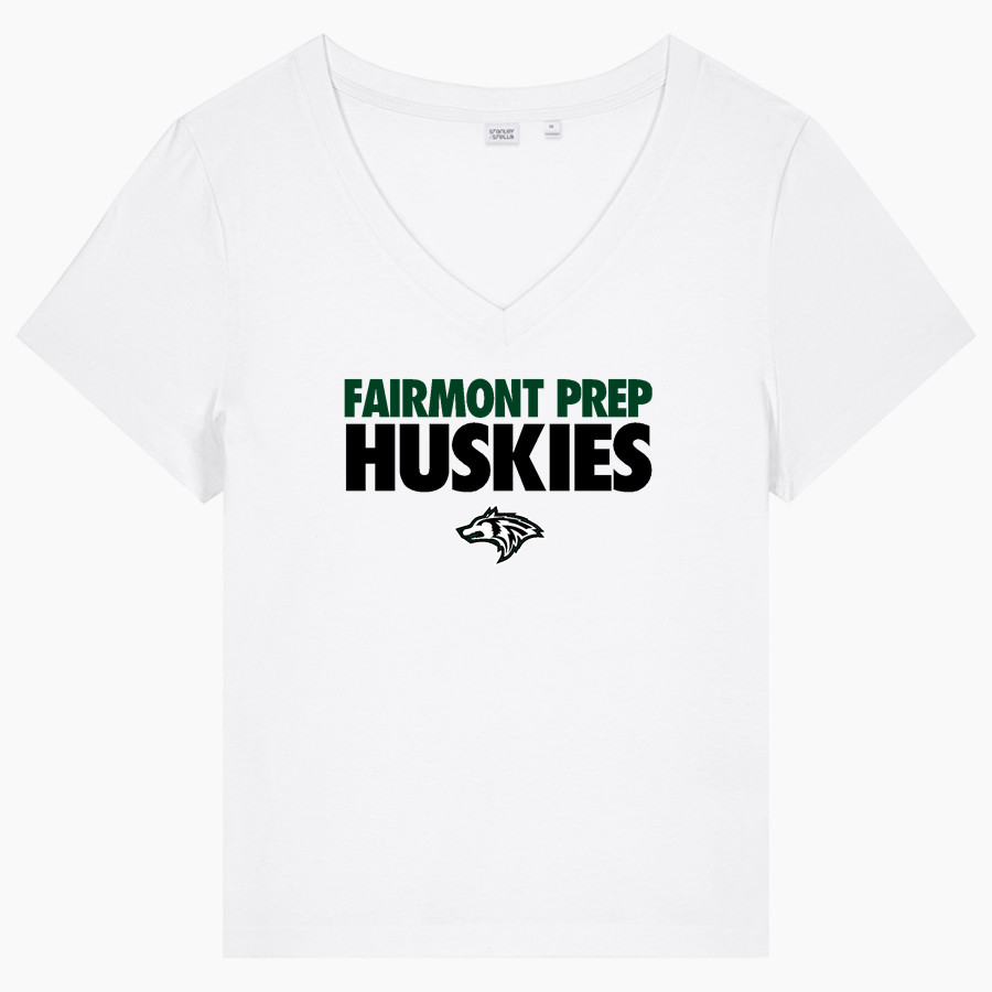 FAIRMONT Prep HUSKIES ONLINE STORE <span class="pdp-name-mascot">FAIRMONT PREPARATORY ACADEMY HUSKIES</span> Stanley/Stella Women's Stella Isla V-Neck Tee
