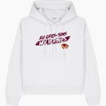 Au Gres-Sims HIGH SCHOOL WOLVERINES <span class="pdp-name-mascot">AU GRES - SIMS WOLVERINES</span> Stanley/Stella Women's Stella Nora Hooded Sweatshirt Front Thumbnail