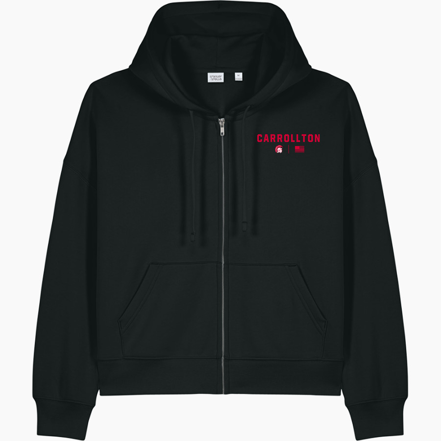 Carrollton Trojans <span class="pdp-name-mascot">Carrollton Trojans</span> Stanley/Stella Women's Stella Ida Full-Zip Hooded Sweatshirt