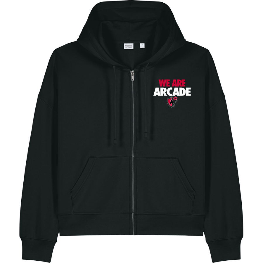 Arcade Fundamental Spartans <span class="pdp-name-mascot">Brad Arcade Fundamental Middle School Spartans</span> Stanley/Stella Women's Stella Ida Full-Zip Hooded Sweatshirt