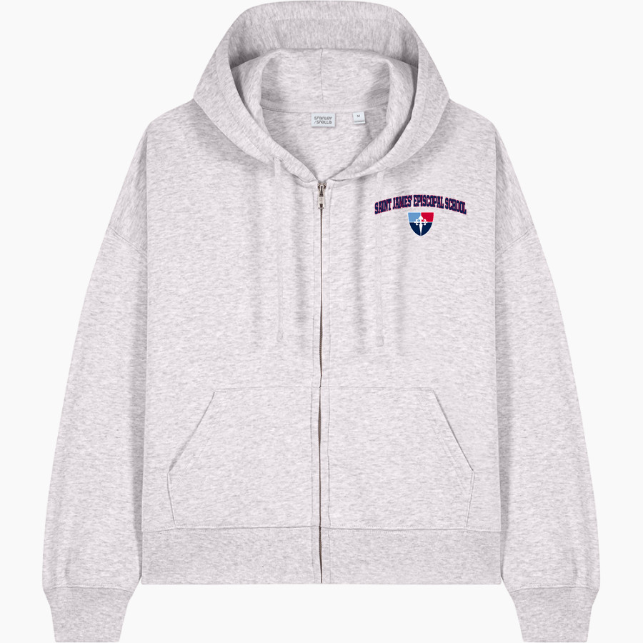 Saint James' Saint James' <span class="pdp-name-mascot">Saint James Episcopal School</span> Stanley/Stella Women's Stella Ida Full-Zip Hooded Sweatshirt