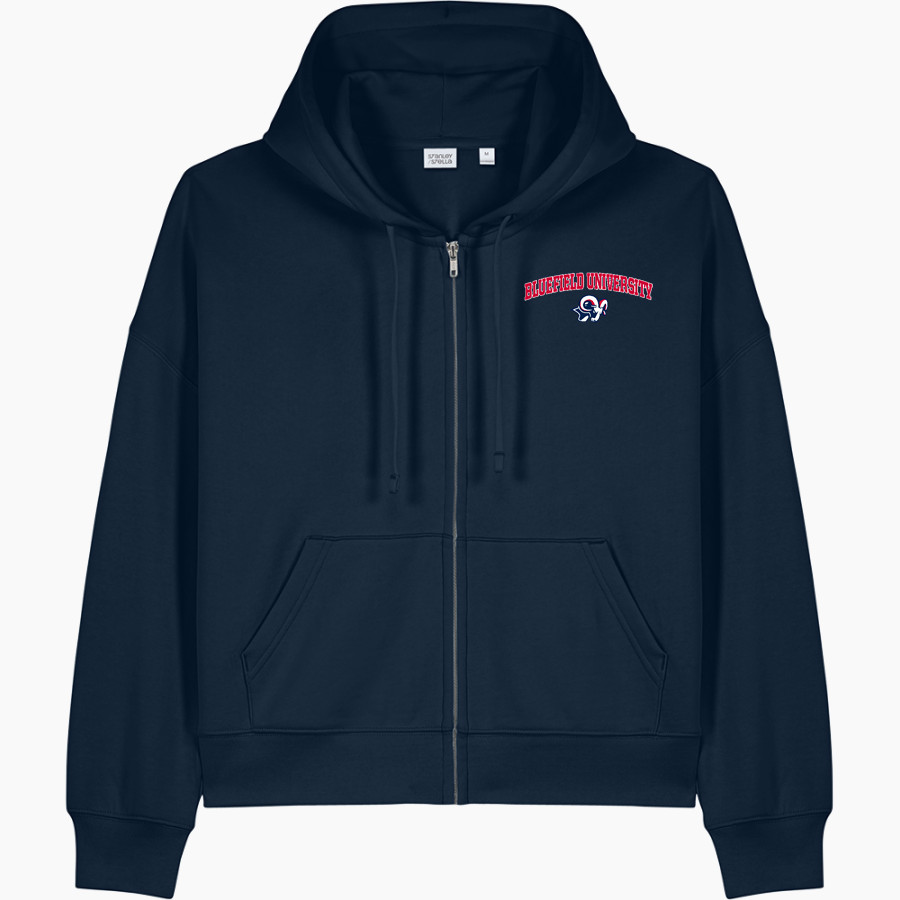 Bluefield University Sideline Store <span class="pdp-name-mascot">Bluefield University</span> Stanley/Stella Women's Stella Ida Full-Zip Hooded Sweatshirt