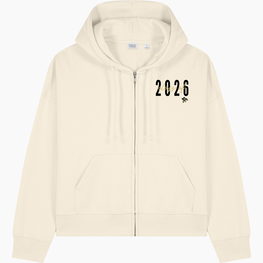PERRYSBURG HIGH SCHOOL YELLOW JACKETS <span class="pdp-name-mascot">PERRYSBURG YELLOW JACKETS</span> Stanley/Stella Women's Stella Ida Full-Zip Hooded Sweatshirt