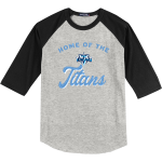 Twelve Bridges Titans <span class="pdp-name-mascot">Twelve Bridges Middle School Titans</span> Sport-Tek Men's Colorblock 3/4 Sleeve T-Shirt Front Thumbnail