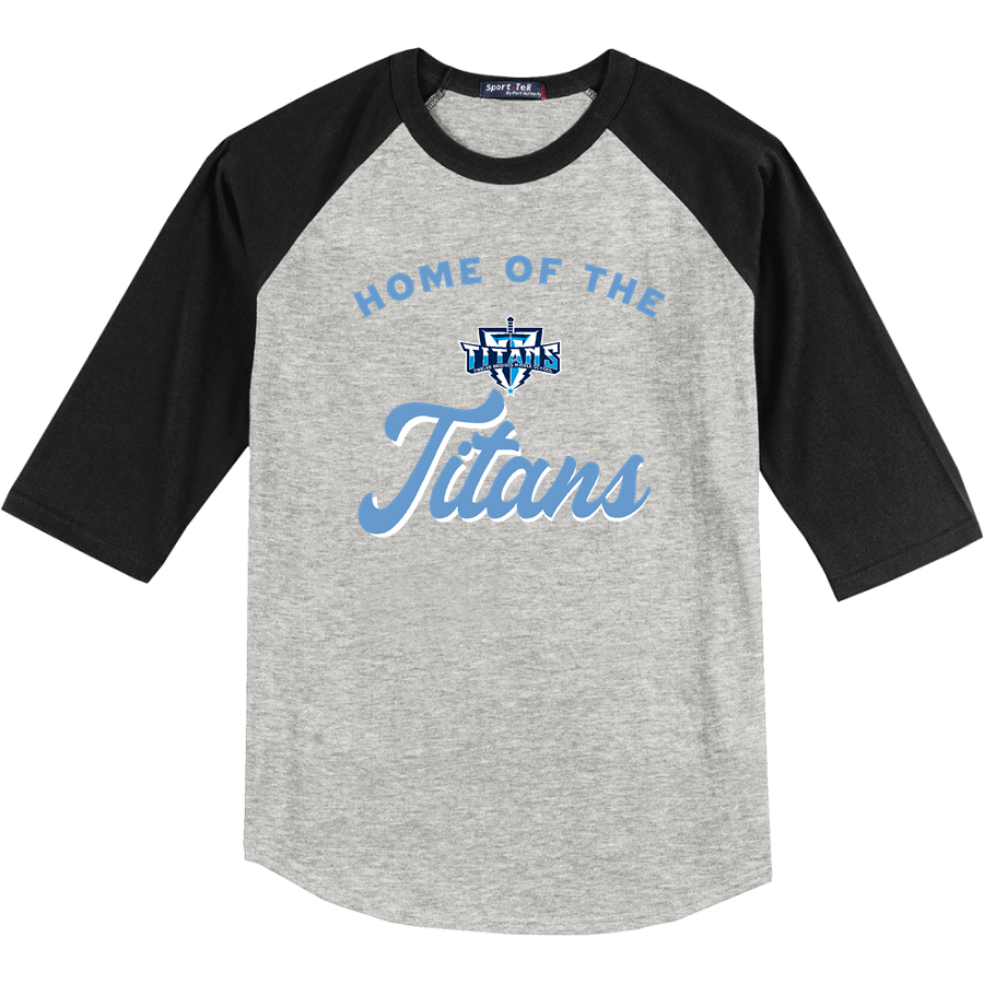Twelve Bridges Titans <span class="pdp-name-mascot">Twelve Bridges Middle School Titans</span> Sport-Tek Men's Colorblock 3/4 Sleeve T-Shirt