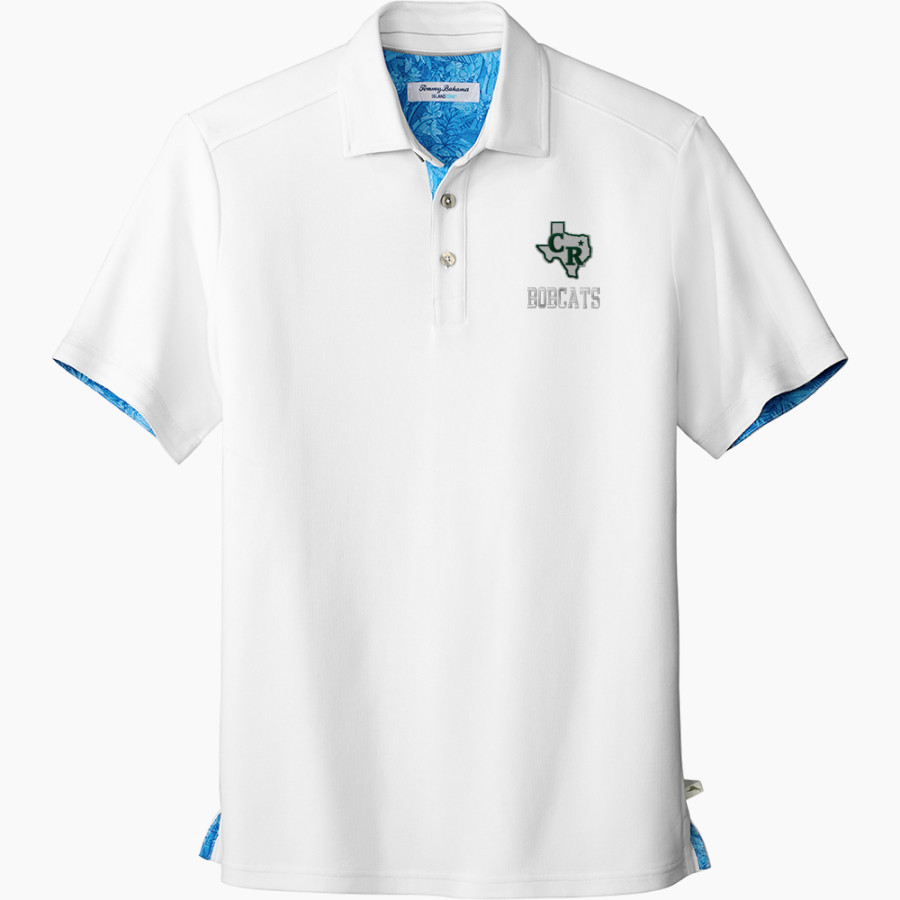 CROSS ROADS HIGH SCHOOL BOBCATS <span class="pdp-name-mascot">CROSS ROADS BOBCATS</span> Tommy Bahama 5 O'Clock Polo
