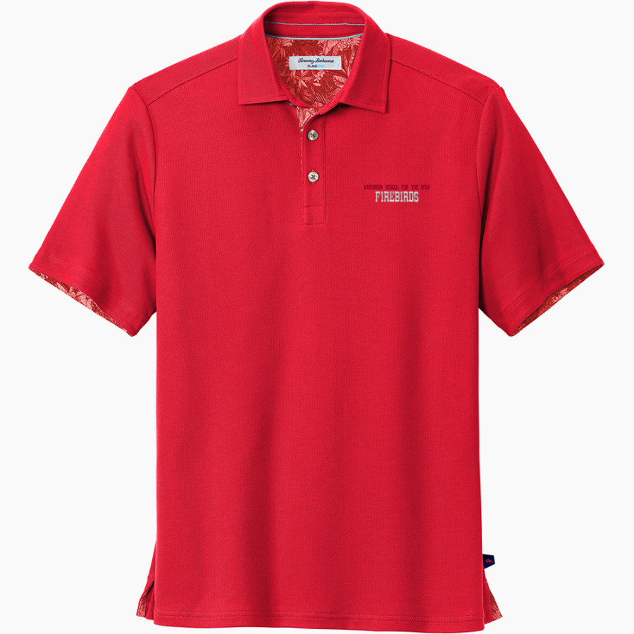 Wisconsin School For The Deaf Firebirds Tommy Bahama 5 O'Clock Polo