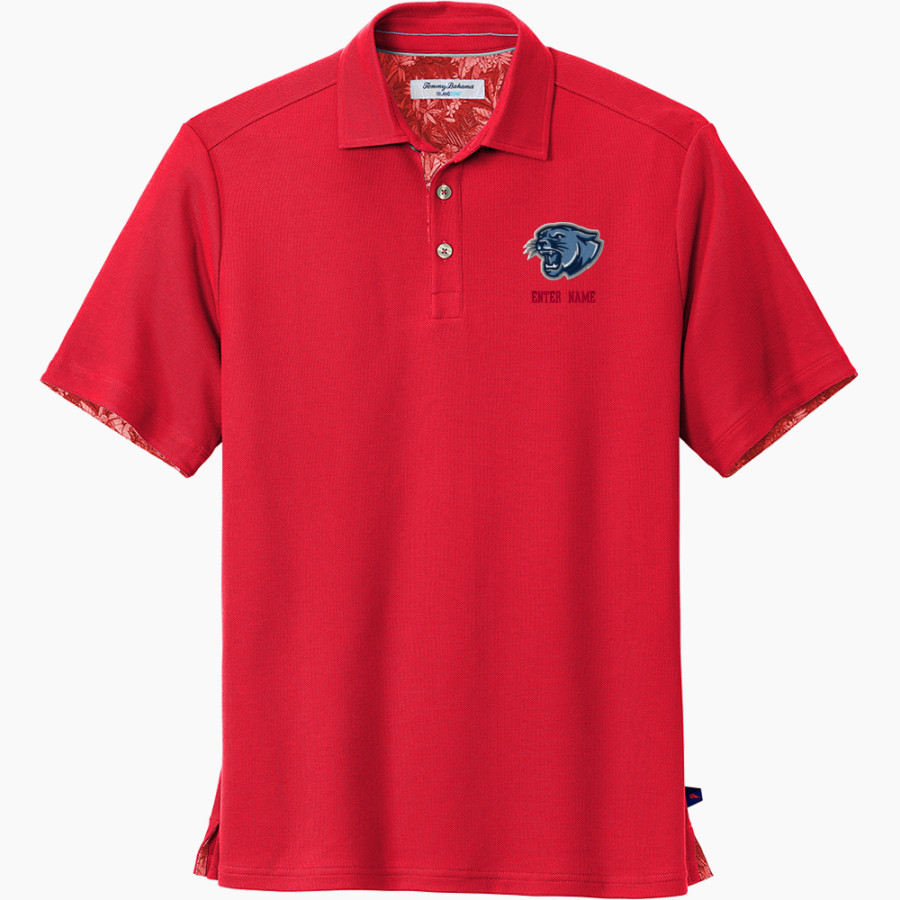 CROW HIGH SCHOOL Cougars Online Store <span class="pdp-name-mascot">CROW COUGARS</span> Tommy Bahama 5 O'Clock Polo