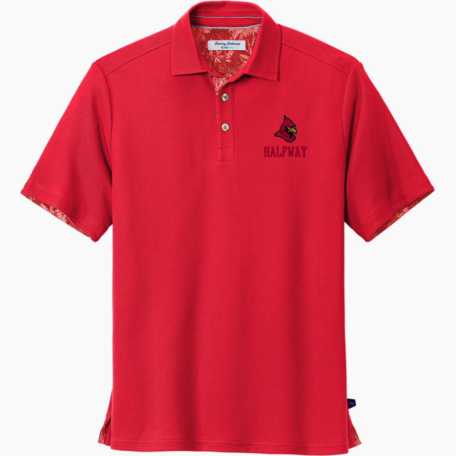 HALFWAY HIGH SCHOOL CARDINALS <span class="pdp-name-mascot">HALFWAY CARDINALS</span> Tommy Bahama 5 O'Clock Polo