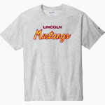 Lincoln Mustangs <span class="pdp-name-mascot">Lincoln Mustangs</span> Champion Men's Heritage 6-Oz. Jersey Tee Front Thumbnail
