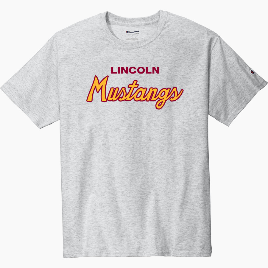 Lincoln Mustangs <span class="pdp-name-mascot">Lincoln Mustangs</span> Champion Men's Heritage 6-Oz. Jersey Tee
