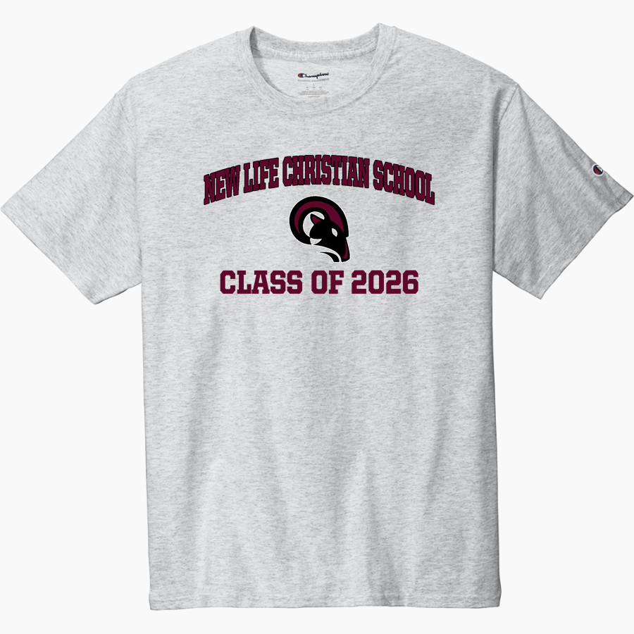 New Life Christian School Rams <span class="pdp-name-mascot">New Life Christian School Rams</span> Champion Men's Heritage 6-Oz. Jersey Tee
