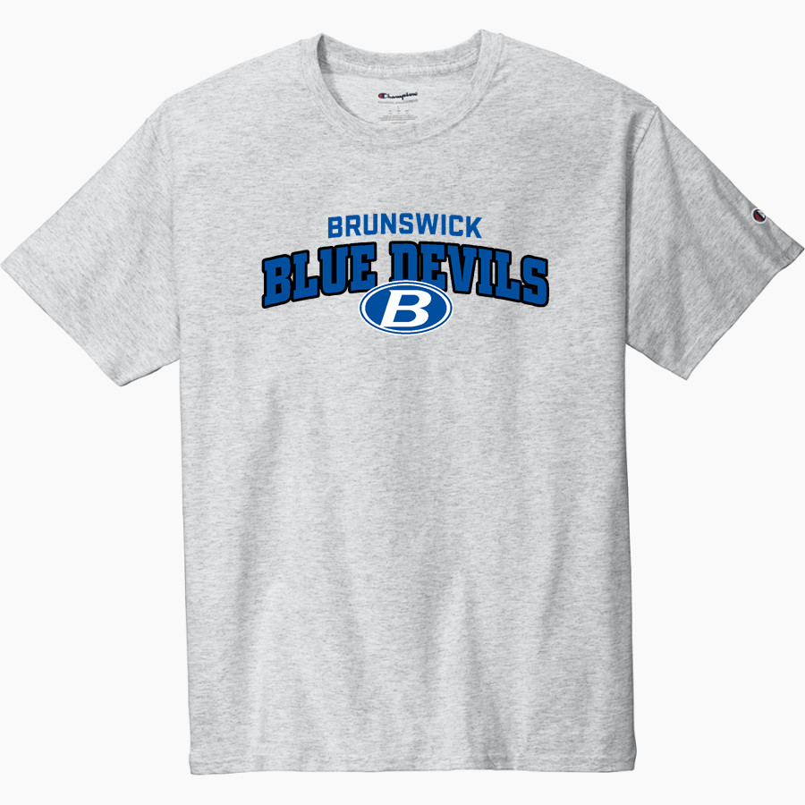 BRUNSWICK ATHLETIC FOUNDATION GO BIG BLUE <span class="pdp-name-mascot">BRUNSWICK BLUE DEVILS</span> Champion Men's Heritage 6-Oz. Jersey Tee