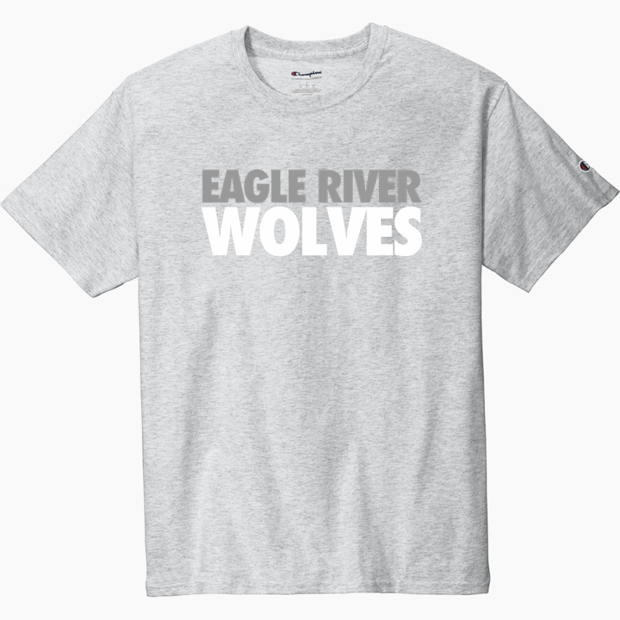 EAGLE RIVER Wolves <span class="pdp-name-mascot">EAGLE RIVER Wolves</span> Champion Men's Heritage 6-Oz. Jersey Tee
