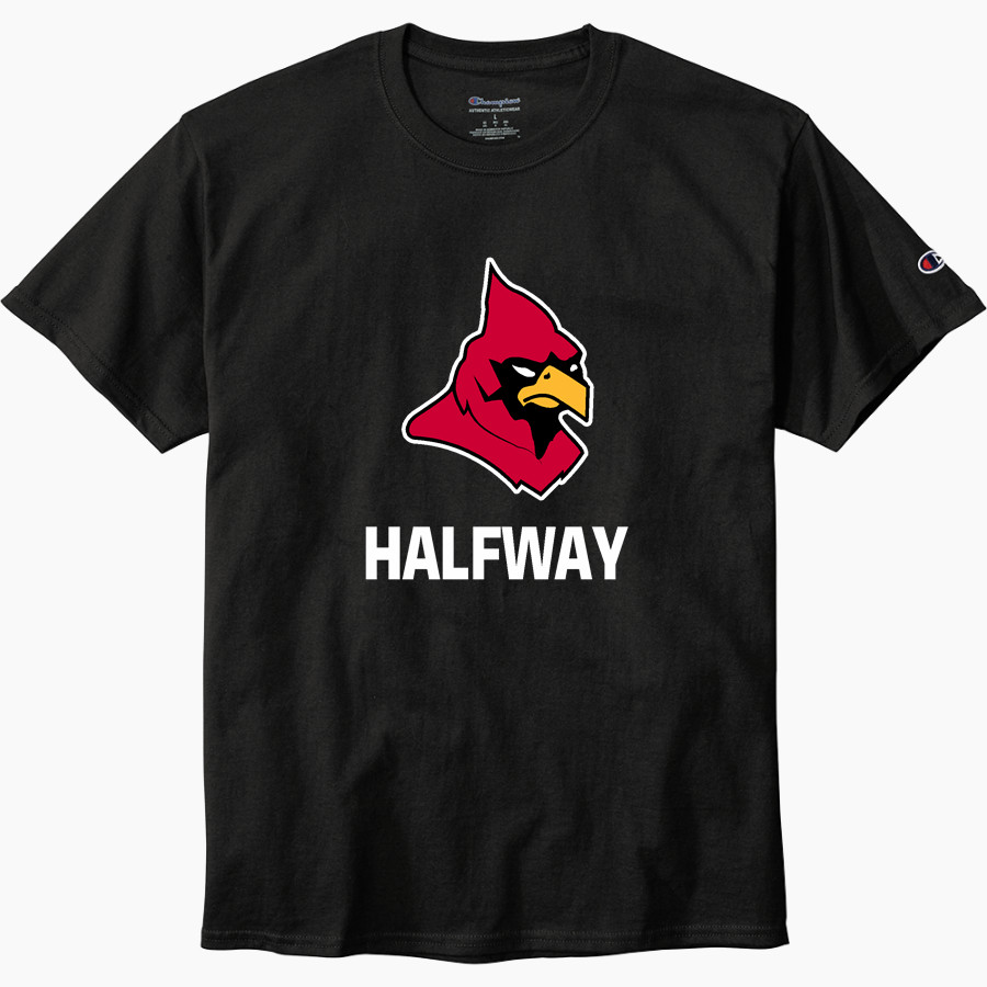 HALFWAY HIGH SCHOOL CARDINALS <span class="pdp-name-mascot">HALFWAY CARDINALS</span> Champion Men's Heritage 6-Oz. Jersey Tee