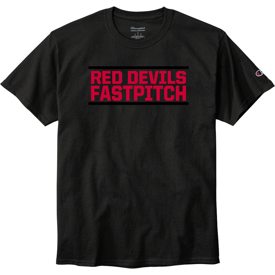 Red Devils Fastpitch <span class="pdp-name-mascot">Red Devils Fastpitch</span> Champion Men's Heritage 6-Oz. Jersey Tee