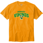 KENNEDY Vikings <span class="pdp-name-mascot">JOHN F KENNEDY MIDDLE SCHOOL Vikings</span> Champion Men's Heritage 6-Oz. Jersey Tee Front Thumbnail