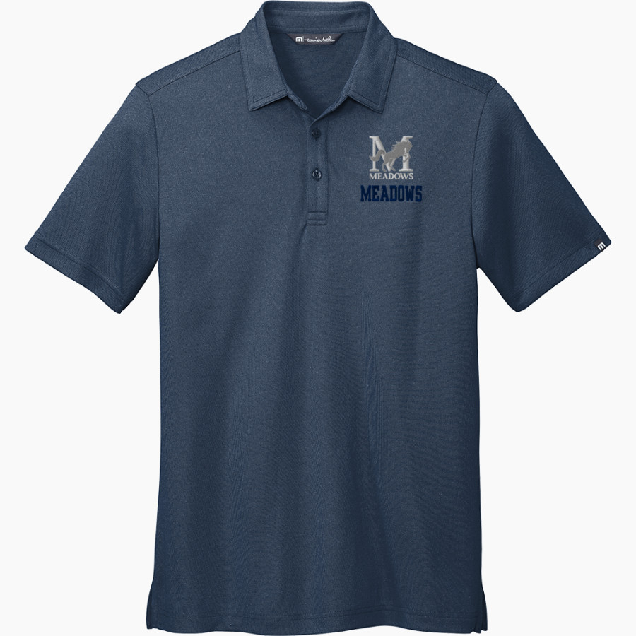 Meadows School The Official Store of the Mustangs <span class="pdp-name-mascot">Meadows School Mustangs</span> TravisMathew Men's Coto Performance Polo