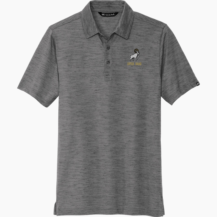 HIGHLAND HIGH SCHOOL RAMS <span class="pdp-name-mascot">HIGHLAND RAMS</span> TravisMathew Men's Auckland Slub Polo