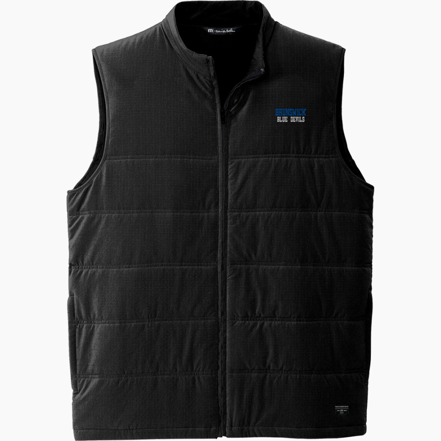 BRUNSWICK ATHLETIC FOUNDATION GO BIG BLUE <span class="pdp-name-mascot">BRUNSWICK BLUE DEVILS</span> TravisMathew Men's Cold Bay Vest