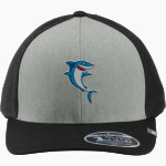 French-American School of New York - Online Store <span class="pdp-name-mascot">French-American School Sharks</span> TravisMathew Cruz Colorblock Trucker Cap Front Thumbnail