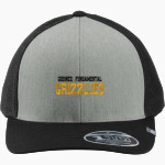 GODINEZ FUNDAMENTAL HIGH SCHOOL GRIZZLIES TravisMathew Cruz Colorblock Trucker Cap Front Thumbnail
