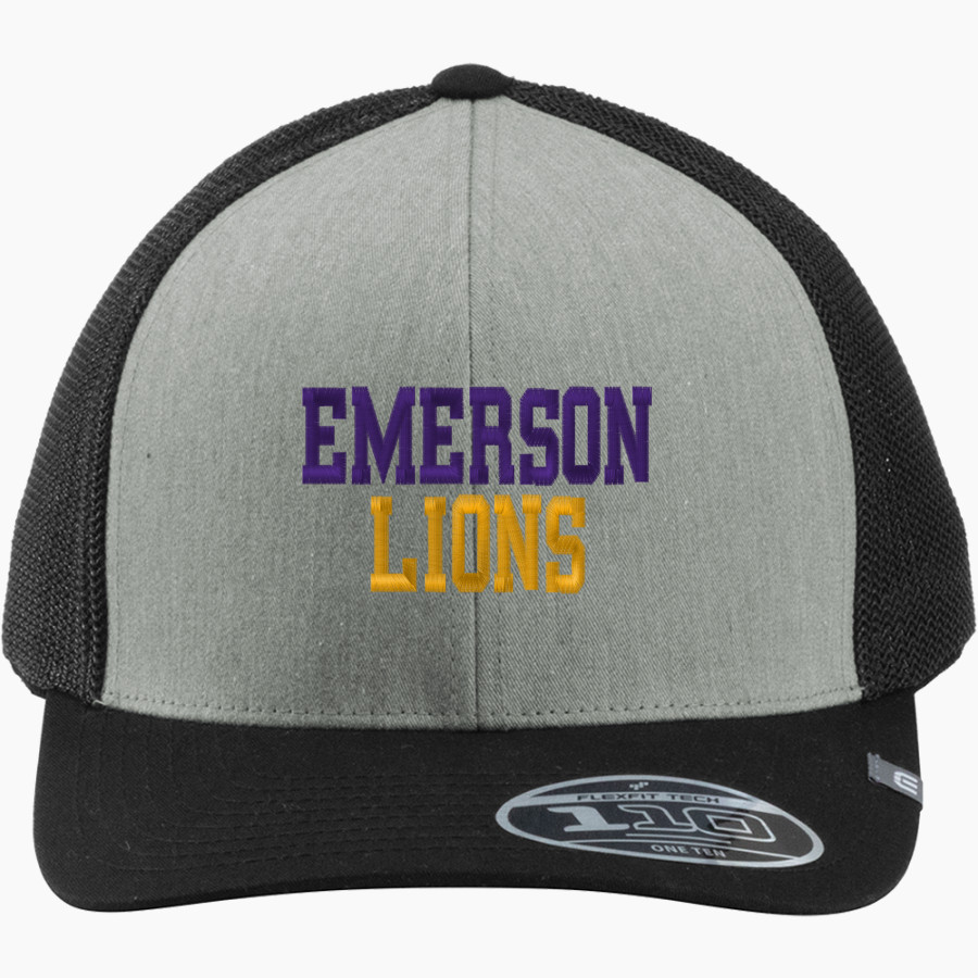 Emerson Lions TravisMathew Cruz Colorblock Trucker Cap