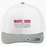 SWARTZ CREEK HIGH SCHOOL DRAGONS TravisMathew Cruz Colorblock Trucker Cap Front Thumbnail