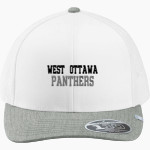 West Ottawa Panthers <span class="pdp-name-mascot">West Ottawa Panthers</span> TravisMathew Cruz Colorblock Trucker Cap Front Thumbnail
