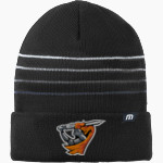 LINCOLNWOOD HIGH SCHOOL LANCERS <span class="pdp-name-mascot">LINCOLNWOOD LANCERS</span> TravisMathew Striped Cuffed Beanie Front Thumbnail