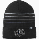 NORTH MASON HIGH SCHOOL BULLDOGS <span class="pdp-name-mascot">NORTH MASON BULLDOGS</span> TravisMathew Striped Cuffed Beanie Front Thumbnail