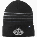 SHAYNE GRAHAM'S ELITE WINNING SOLUTIONS TravisMathew Striped Cuffed Beanie Front Thumbnail