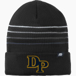Devon Prep <span class="pdp-name-mascot">Devon Tide</span> TravisMathew Striped Cuffed Beanie Front Thumbnail