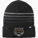 Lebanon Tigers <span class="pdp-name-mascot">Lebanon Tigers</span> TravisMathew Striped Cuffed Beanie Front Thumbnail