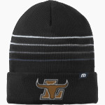 Sycamore Longhorns TravisMathew Striped Cuffed Beanie Front Thumbnail